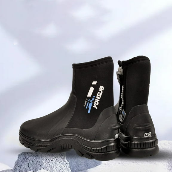 Beisidaer Neoprene Diving Boots 5M Water Shoes Wetsuit Booties With Non-Slip Rubber Soles