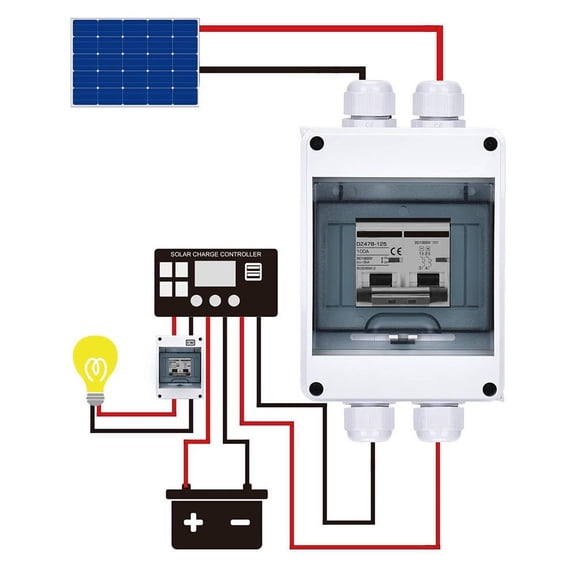 Beisidaer Pv Disconnect Box Dc1000V Circuit Breaker Solar Isolator Switch 6-125A