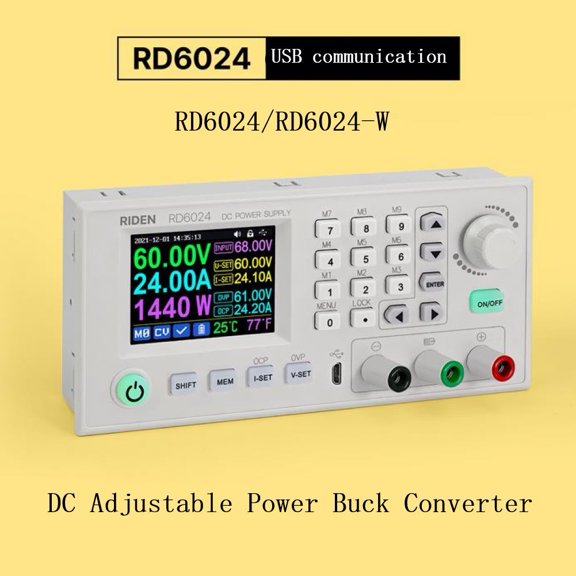 Beisidaer Rd6024/Rd6024W 60V 24A Usb Wifi Dc Adjustable Power Step-Down Converter