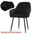 thumbnail image 1 of Beisidaer Silver Fox Velvet Fabric Stretch Home Hotel Dining Chair High Armchair Cover, 1 of 5