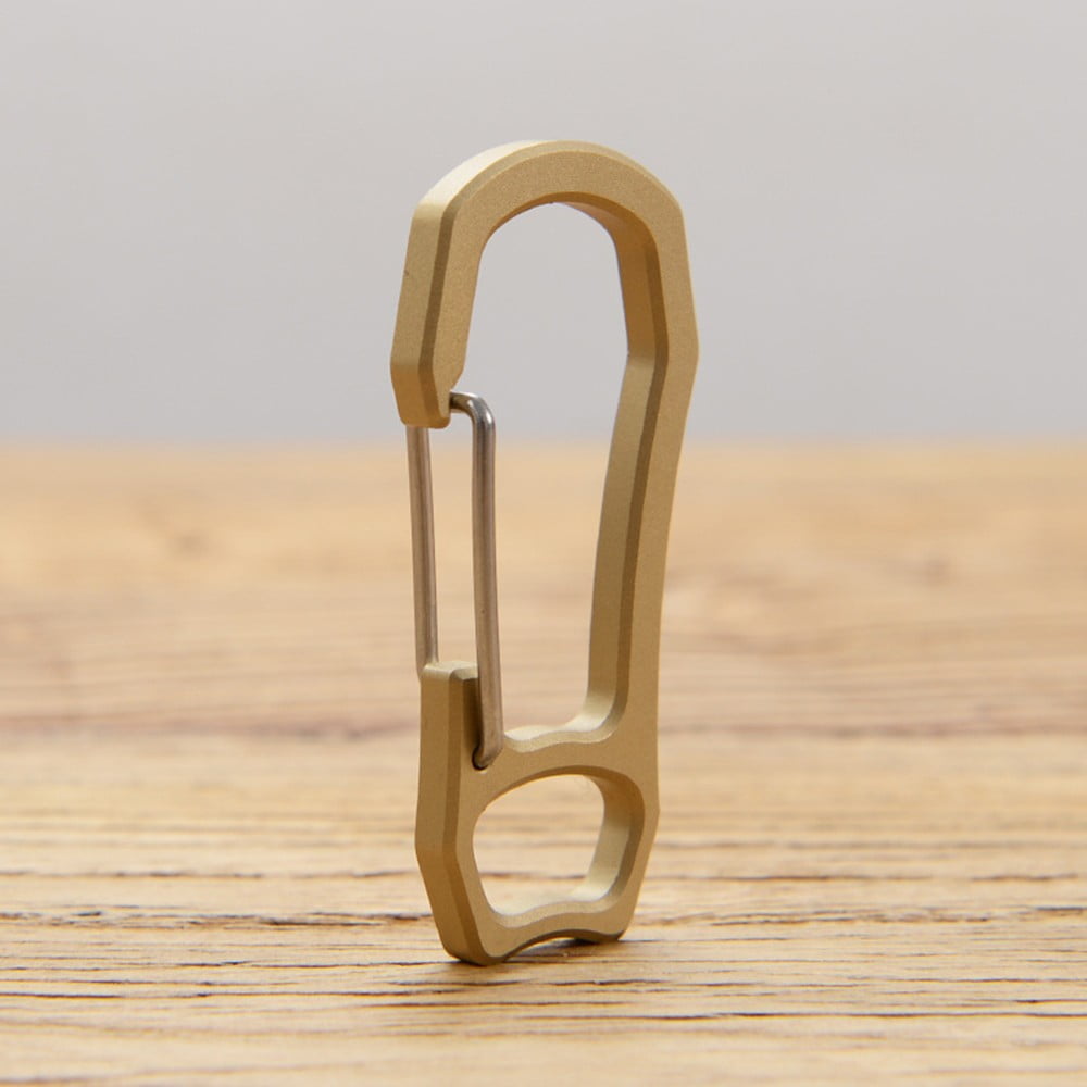 Beisidaer Solid Brass Carabiner Key Ring Key Chain Buckle Clip Snap ...
