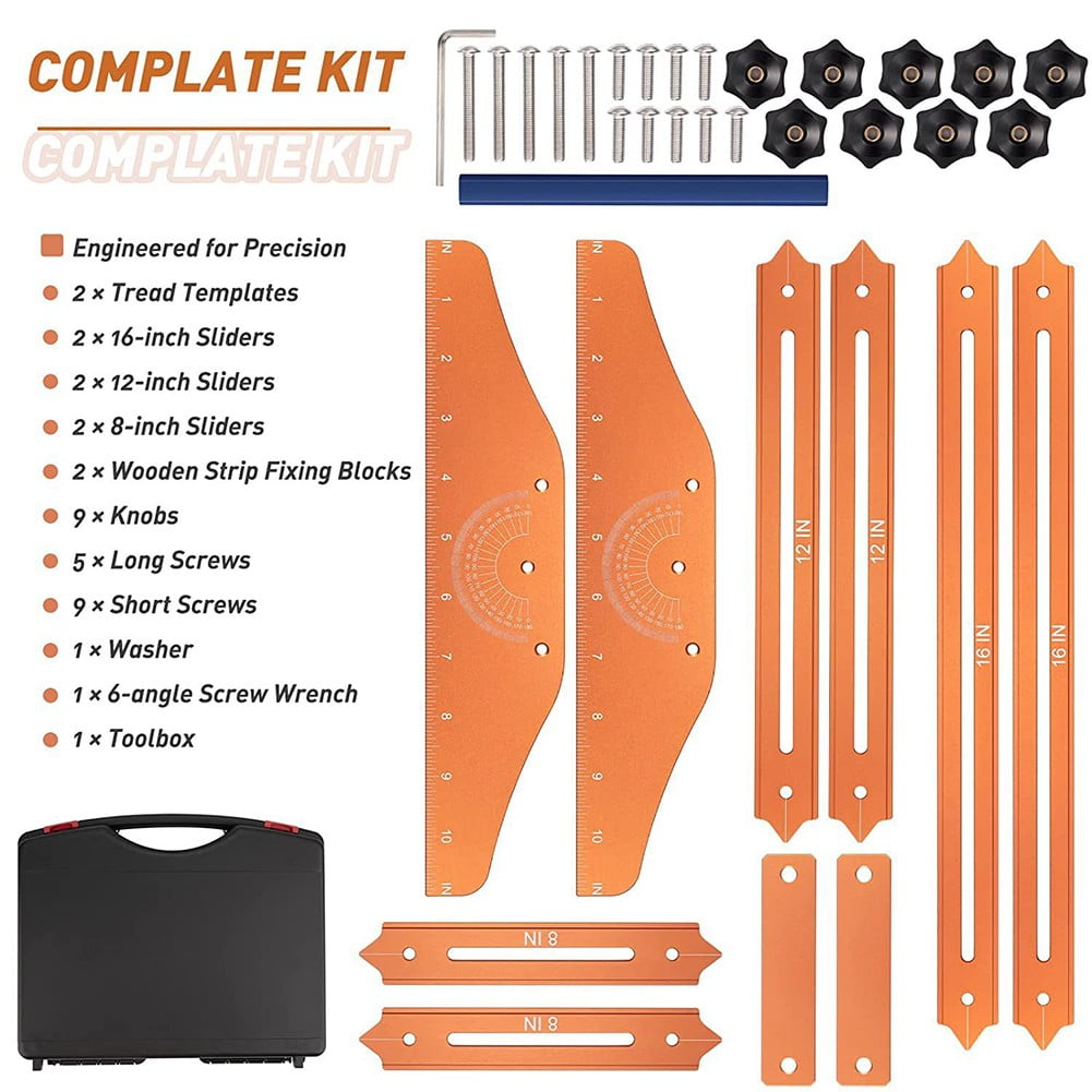 Beisidaer Stair Measuring Ruler Home Stair Improvement Tools Stair ...