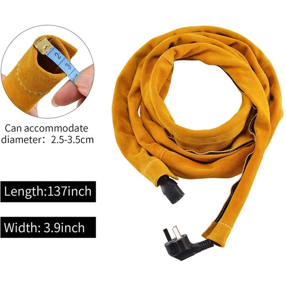 Beisidaer Tig Welding Torch Cable Cover Stitched Mig/Plasma Cable Sleeves Tig Cover