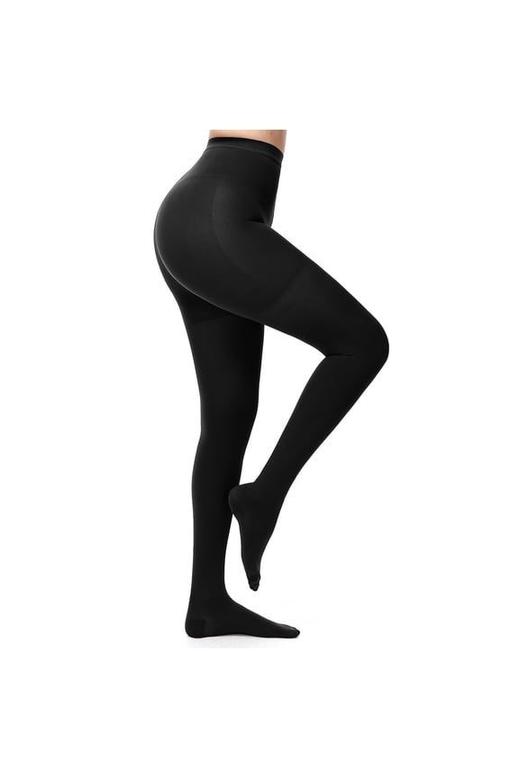 15-20 mmHg Closed Toe Compression Tights, Graduated Support Pantyhose for Women & Men