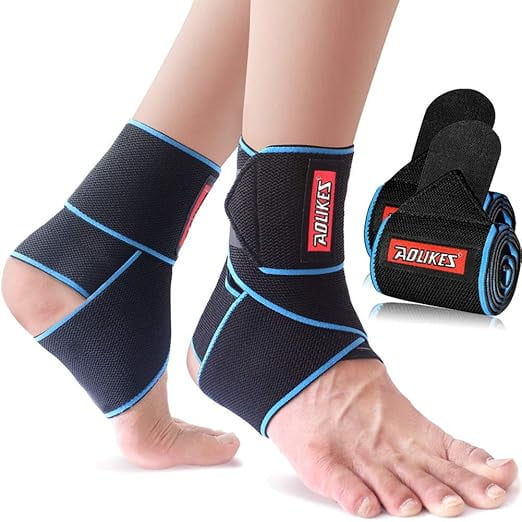 Beister Adjustable Compression Ankle Brace, Elastic Foot Support Wrap ...