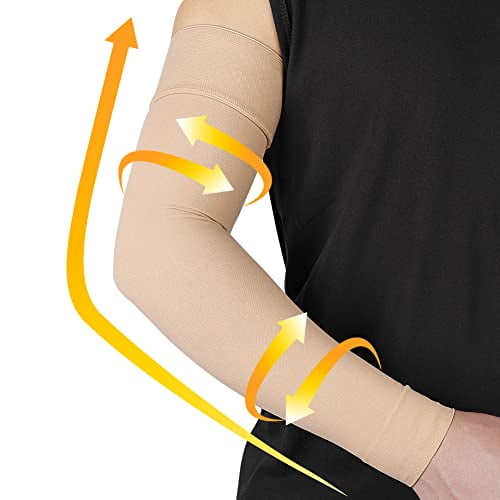 Beister Medical Compression Arm Sleeve for Men Women, 20-30 mmhg Full Arm  Support with Silicone Band, Graduated Compression Arm Brace for Pain  Relief, Swelling, Lipedema, Lymphedema, Arthritis 