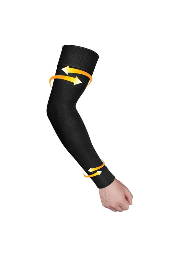 Medical Compression Arm Sleeves for Men Women - 20-30 mmHg Lymphedema Compression Sleeves Support for Arms Pain