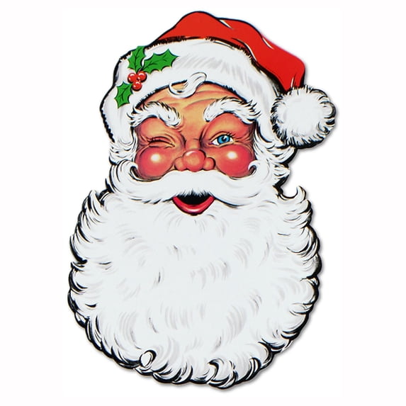 Beistle 26" Display Santa Face Cutouts 5/Pack 22017