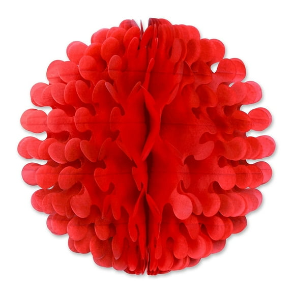 Beistle 1-Pack Tissue Flutter Ball, 19-Inch, Red