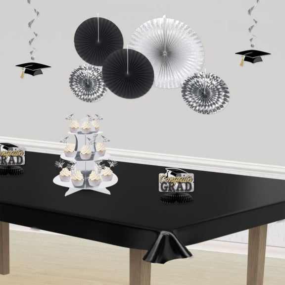 100' Black Disposable Plastic Banquet Party Table Cloth Rolls