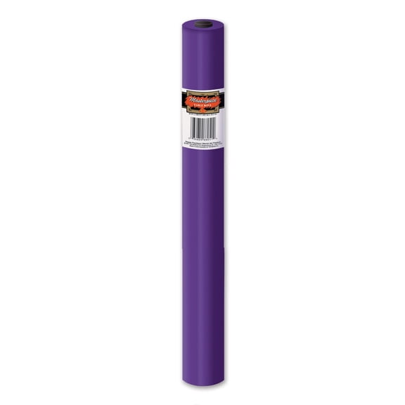 100' Dark Purple Disposable Plastic Banquet Party Table Cloth Roll