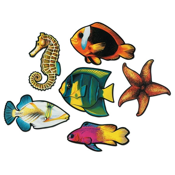 Beistle 15" Fish Cutouts; 12/Pack 55695