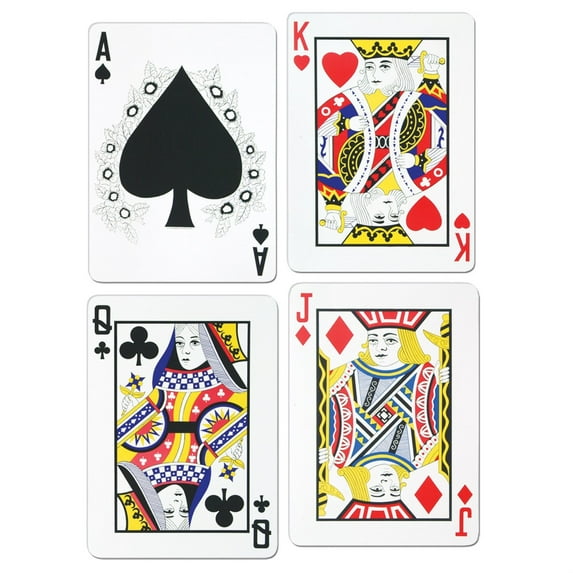 Beistle 17 1/2" Playing Card Cutouts; 12/Pack 55354