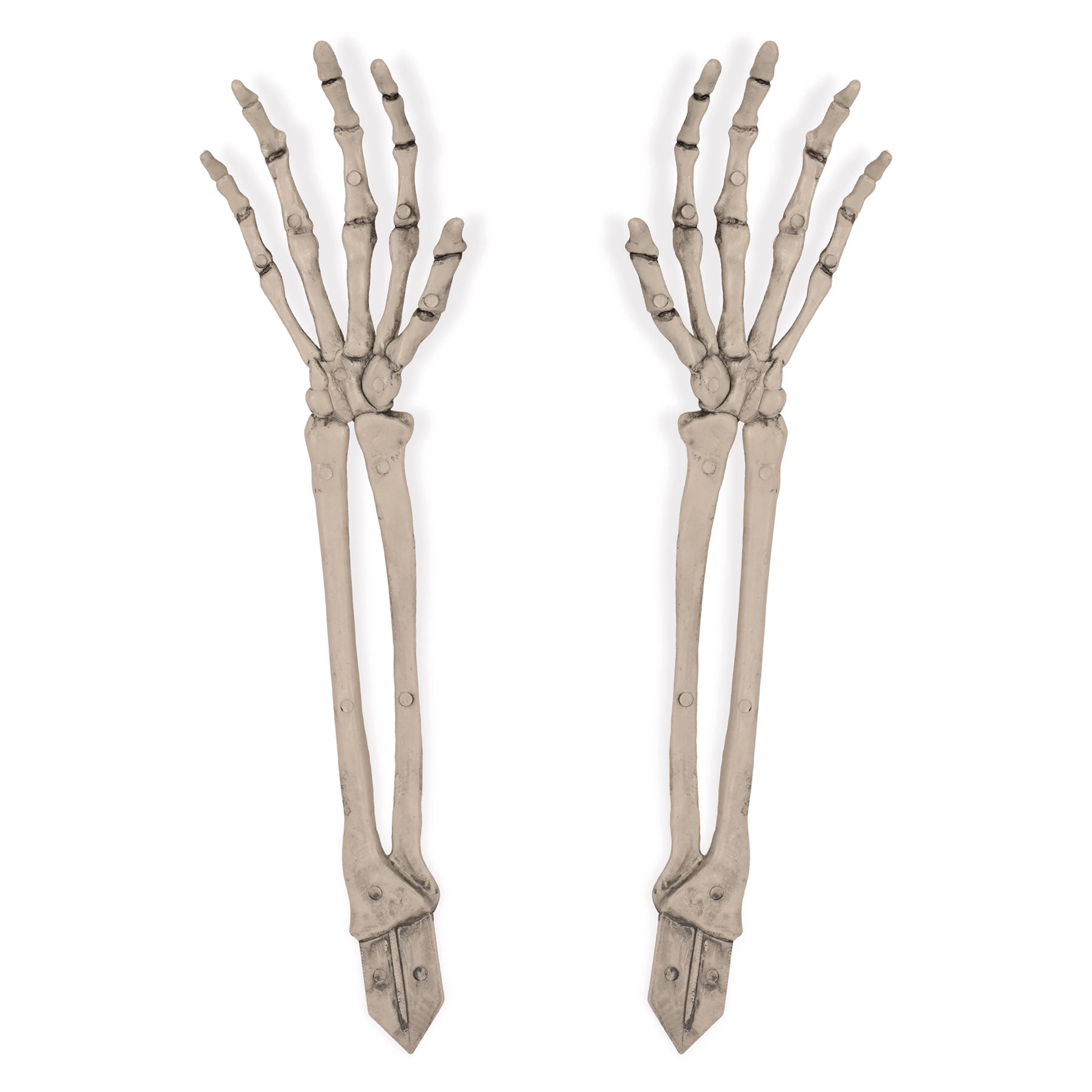 Plastic Skeleton Hand Yard Stakes, 17.5", (2/Pkg)