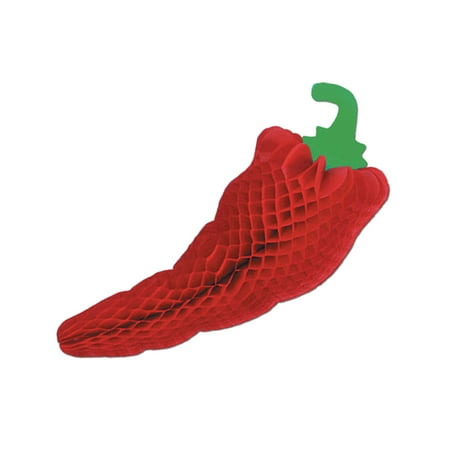 Party Decoration Tissue Chili Pepper 17" - 12 Pack (1 Per Package)