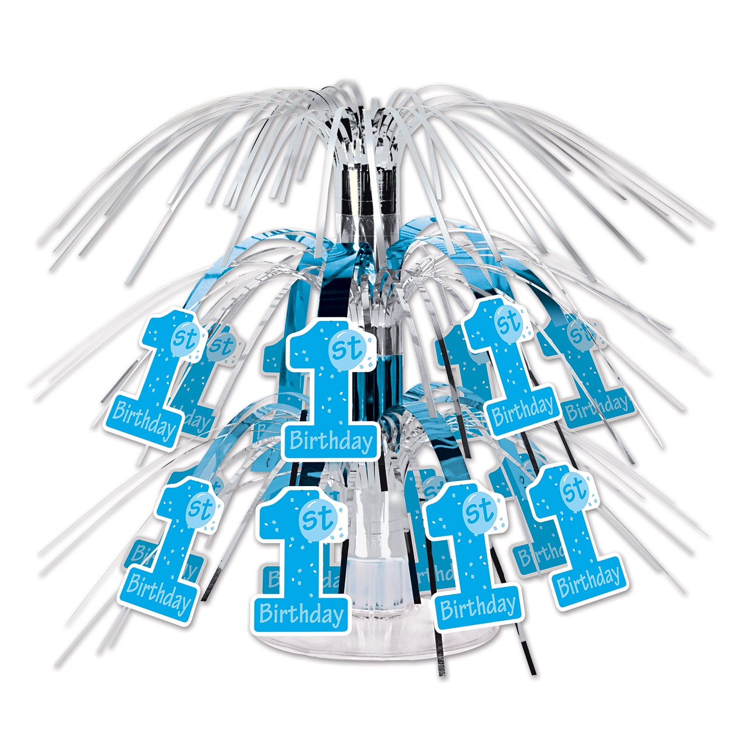 Basketball Mini Cascade Centerpiece – 7.5” Metallic & Boardstock Decor For Sports Parties - View #12
