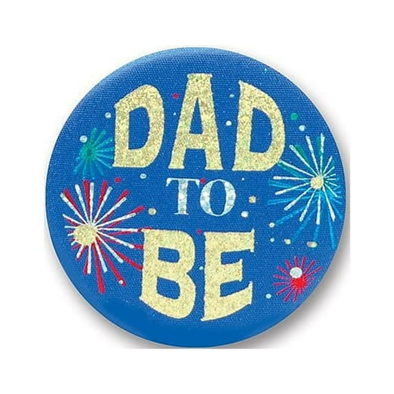 Dad To Be Satin Button (Pack of 6)