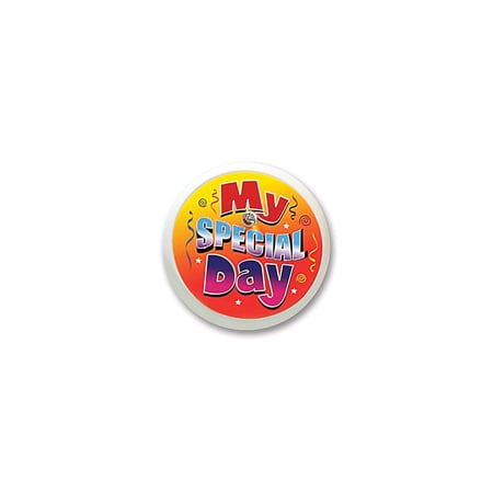 Beistle 2" My Special Day Blinking Button 4/Pack BL032