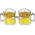 thumbnail image 1 of Beistle 2 Piece Novelty Beer Mug Eye Glasses, Oktoberfest Party Accessories, Stein Shaped Eyewear for St Patrick's Day Celebrations and Photo Booth Props, 1 of 5