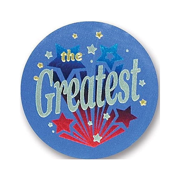 beistle the greatest satin button
