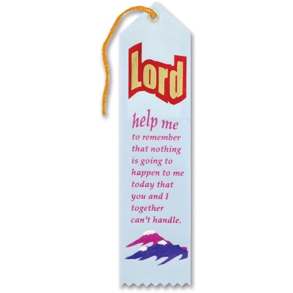 Beistle 2" x 8" Lord Help Me To Remember Ribbon White 6/Pack AR828