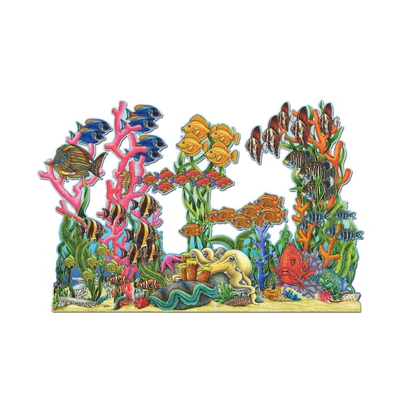 Party Decoration Jointed Seascape 25" X 3' 1" - 12 Pack (1 Per Package)