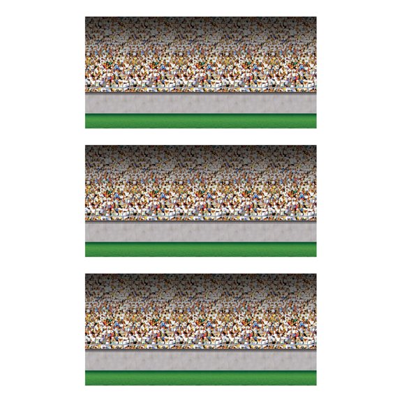 Beistle 3 Piece Plastic Lower Deck Stadium Photo Backdrops For Sports Theme Game Day Photo Backgrounds Celebrating With You Since 1900