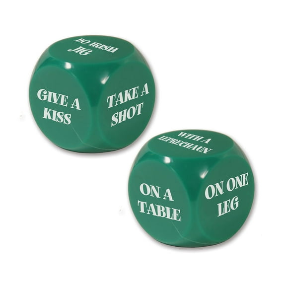 Beistle 30426 St. Patrick Decision Dice Game, 2 Dices Per Game