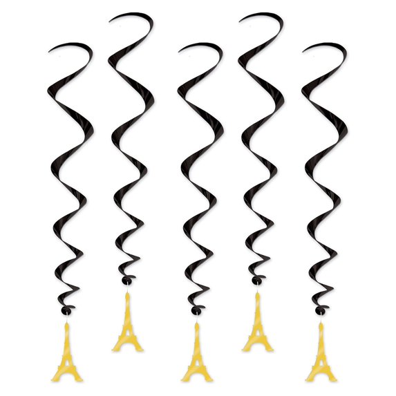 Beistle 34" Eiffel Tower Whirls; 15/Pack 54281