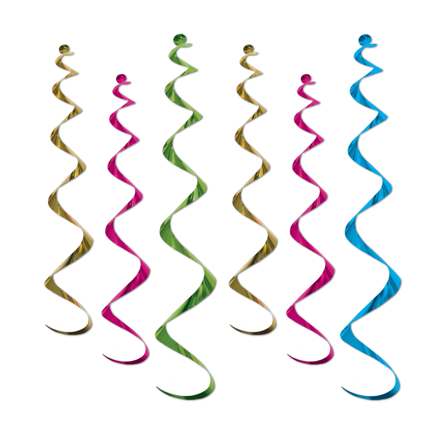 Twirly Whirlys, 4-24" & 2-36", (12/Pkg)