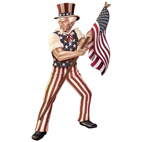 Beistle 5' 6" Jointed Uncle Sam 2/Pack 54524