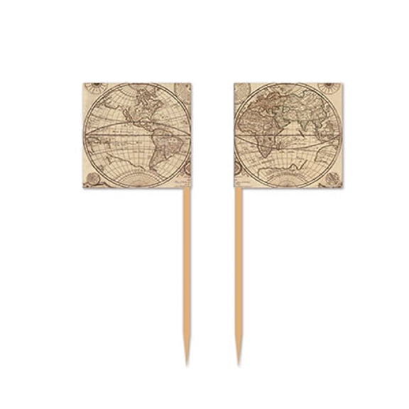 5"Around The World Party Food Picks Pack Of 600