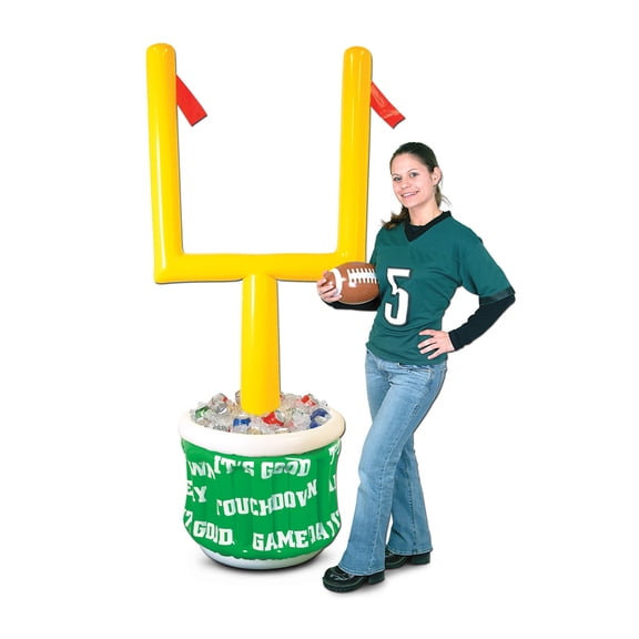 Inflatable Goal Post Cooler with Football 28"W X 6' 2"H - 1 Pack
