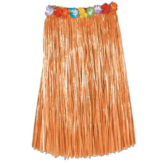 Adult Artificial Grass Hula Skirt 36"W X 32"L Natural - 12 Pack (1 Per Package)