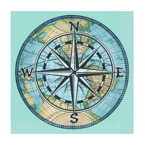 Beistle 53652 Bon Voyage Luncheon Napkins