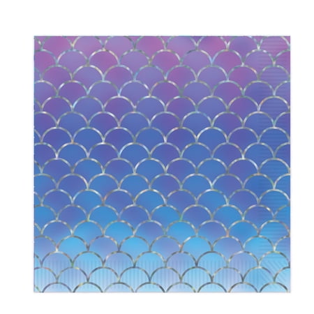 Beistle 53729 Mermaid Scales Luncheon Napkins