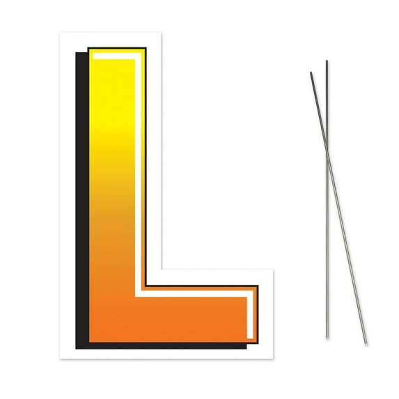 Beistle 53857-L Plastic L Yard Sign - Pack of 3