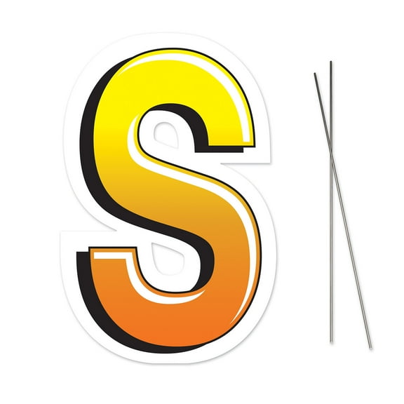 Plastic S Yard Sign