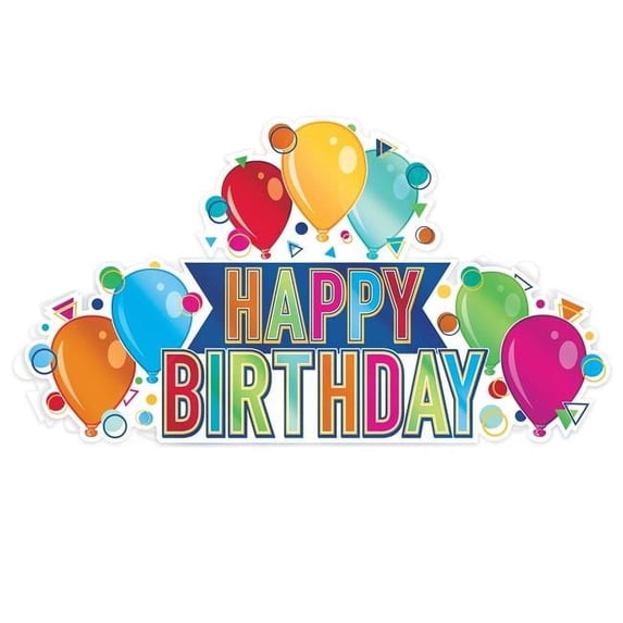 3-D Foil Happy Birthday Centerpiece