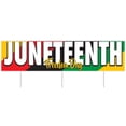 thumbnail image 1 of Beistle 53948 Plastic Jumbo Juneteenth Yard Sign, 1 of 3