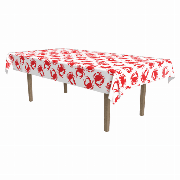 The Beistle Company Crab Plastic Tablecloth