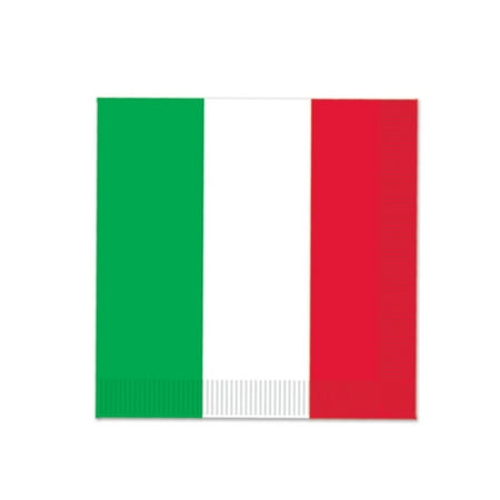 Beistle 58079 Beverage Napkins, (16 Pack), Red/White/Green