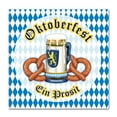 thumbnail image 1 of Beistle 6 1/2" x 6 1/2" Oktoberfest Luncheon Napkins Blue/White 48/Pack 58109, 1 of 3