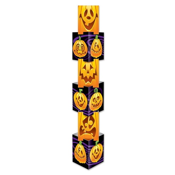 Beistle 6 Count 12" x 5' 7" Jack-O-Lantern Column Prop Halloween Decoration
