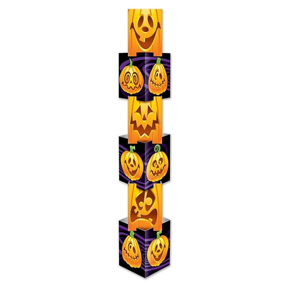 Beistle 6 Count 12" x 5' 7" Jack-O-Lantern Column Prop Halloween Decoration