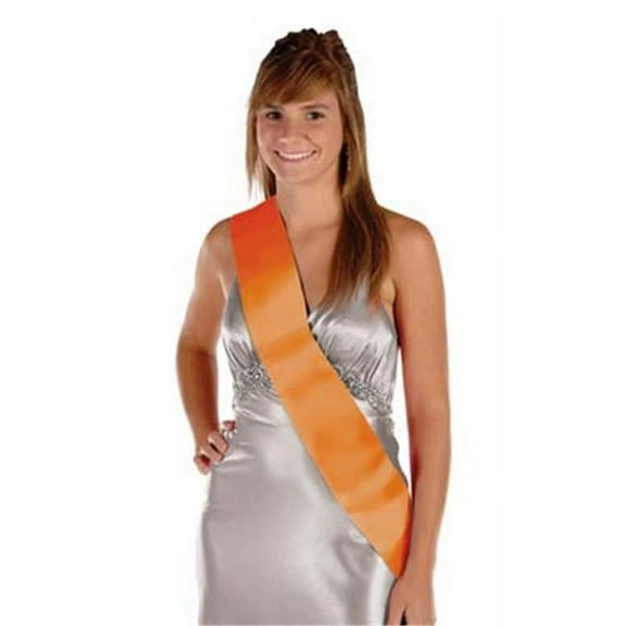 Beistle 60199-O Orange Satin Sash - Pack of 6