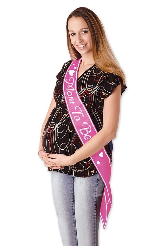 60525-P Mom to be Satin Sash, 33-Inch by 4-Inch
