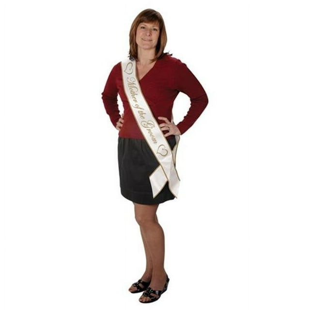 Beistle 60544 Mother of The Groom Satin Sash - Pack of 6