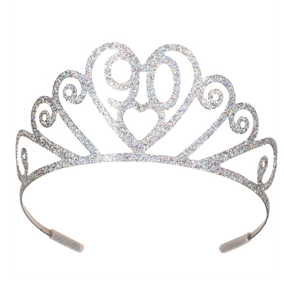 Glittered Metal  90  Tiara, (1/Pkg)