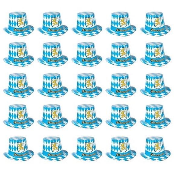 Beistle 66214-25 25-Pack Oktoberfest Hi-Hats